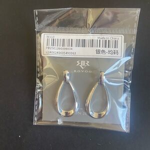 OVO Sleek Silver Hoop Earrings